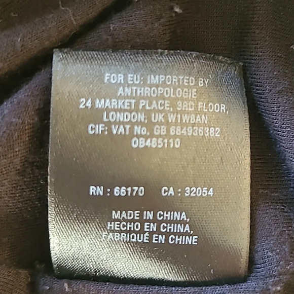 ANTHRO Maeve Black Spacedye Knit Faux Wrap Dress - Size Lg - Picture 6 of 7